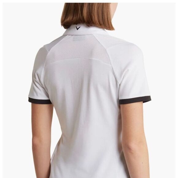Callaway White and Black Trim Golf Polo- size M - Picture 2 of 8